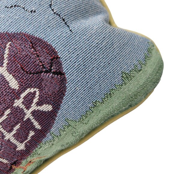 Vintage Happy Easter Chick Decorative Tapestry Throw Pillow Yellow - Picture 7 of 9